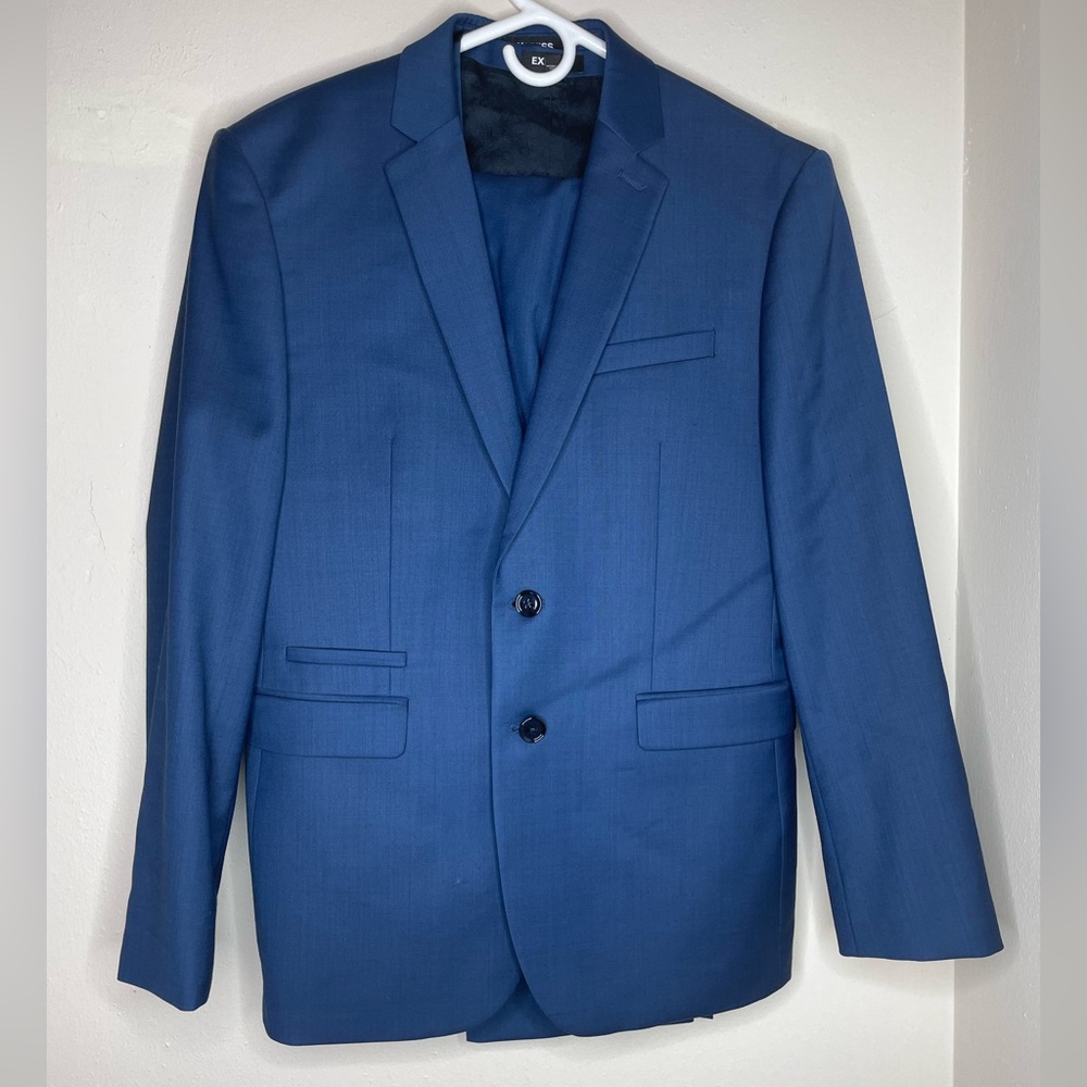 Slim Blue 3-piece Suit